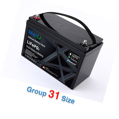 Lithium-Batterie IP65 LiFePO4 Marine Battery Bluetooths 100Ah 12V